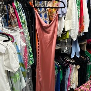 ZARA Light Pink Satin feel dress